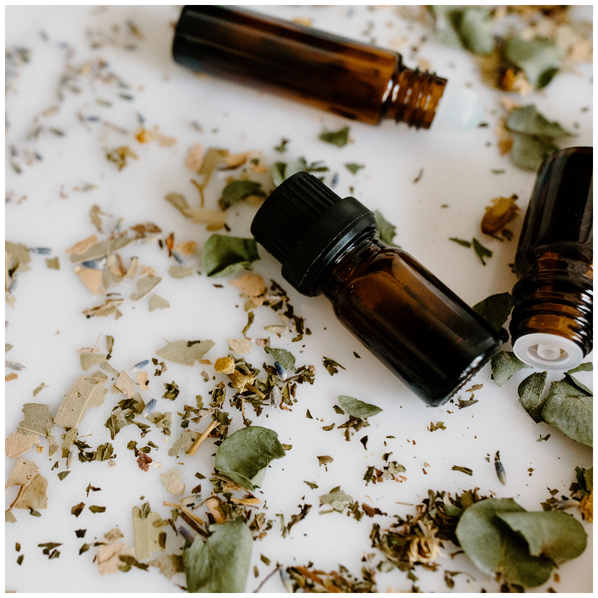 flacon d'huiles essentielles